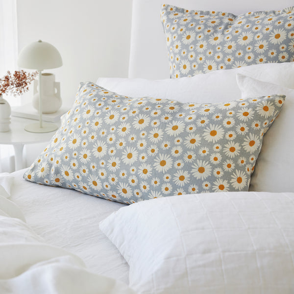 Pure Linen Printed European Pillowcase