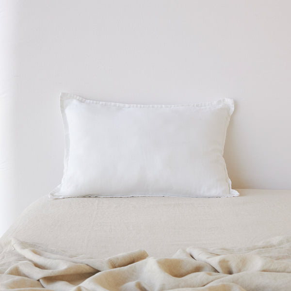 Pure Linen Cushion Cover - White CLEARANCE