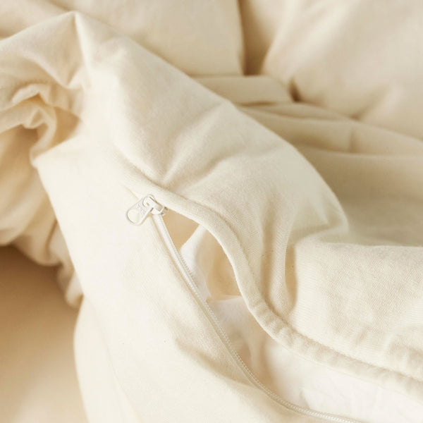 Cotton Jersey Duvet Cover - Raw