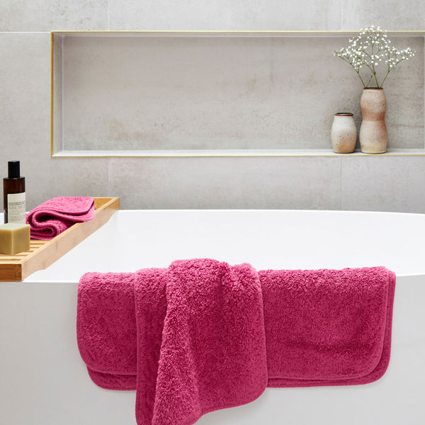 Super Pile Cotton Towel - Fuchsia