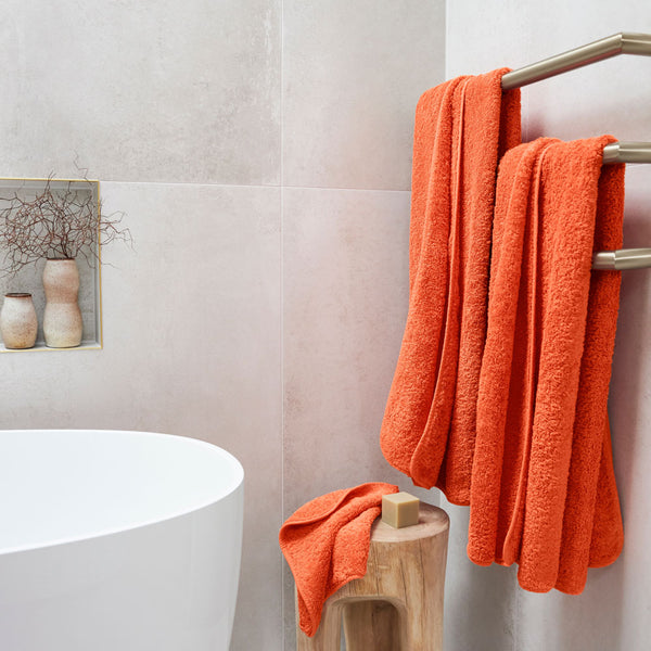 Super Pile Cotton Towel - Orange