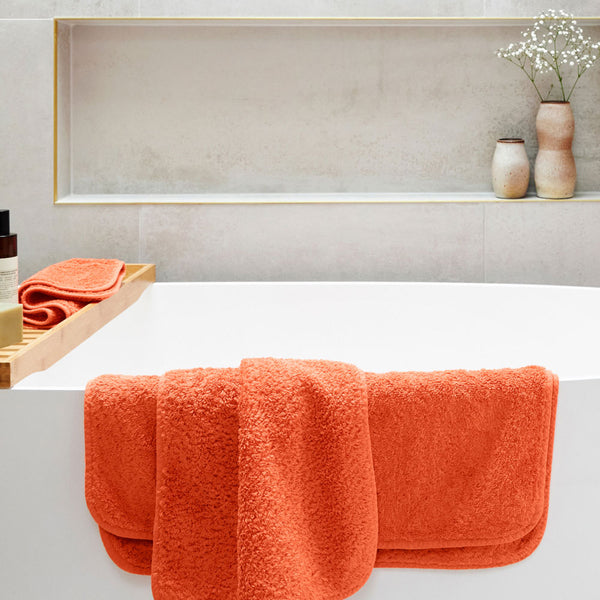 Super Pile Cotton Towel - Orange