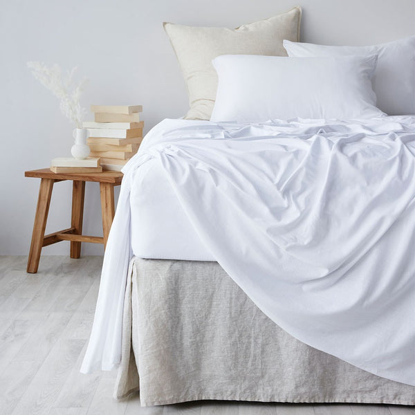 Cotton Jersey Fitted sheet - White