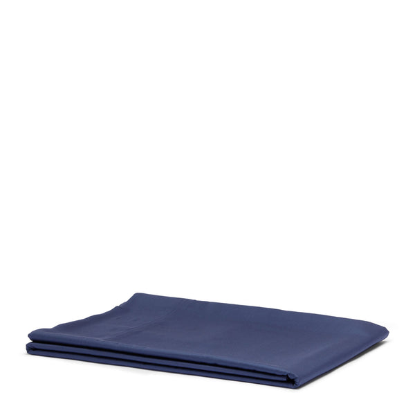 Bamboo Cotton Flat Sheet - Navy (6596071161935)