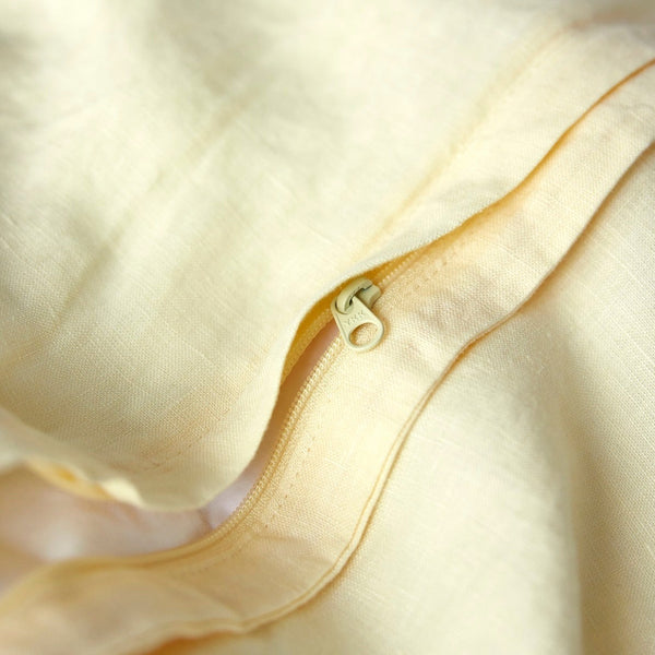 Pure Linen Duvet Cover Set - Buttercup