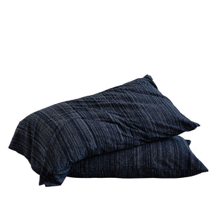 Cotton Jersey Pillowcase Pair - Navy Heather (9785662224)