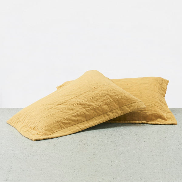 100% Linen Pillowcases - Honey (3671242047567)