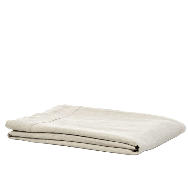 100% Linen Flat Sheet - Natural (3671241687119)