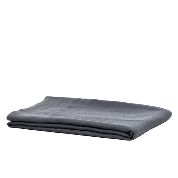 100% Linen Flat Sheet - Charcoal (4829208248399)