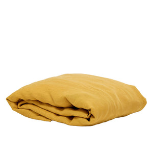 100% Linen Fitted Sheet - Honey (3671241949263)