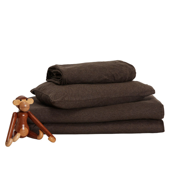 Kids Cotton Jersey Duvet Cover Pack - Espresso (4870948094031)