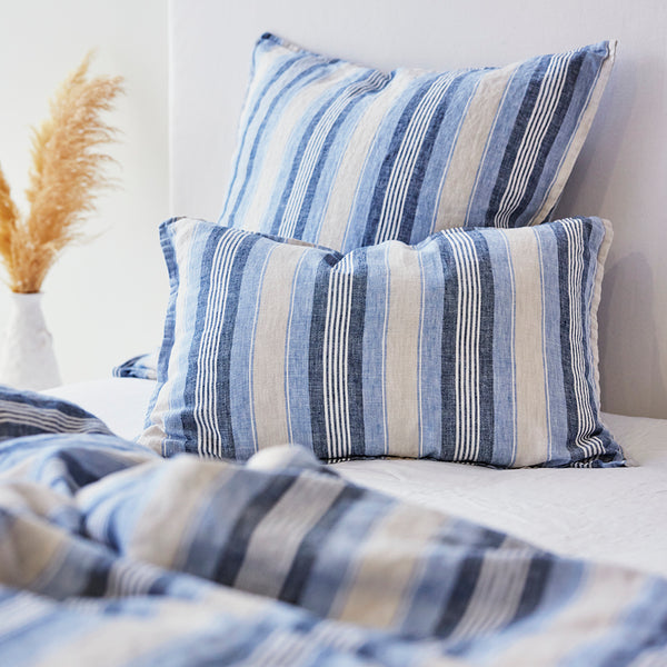 Pure Linen Cushion Cover - Cambridge Stripe CLEARANCE