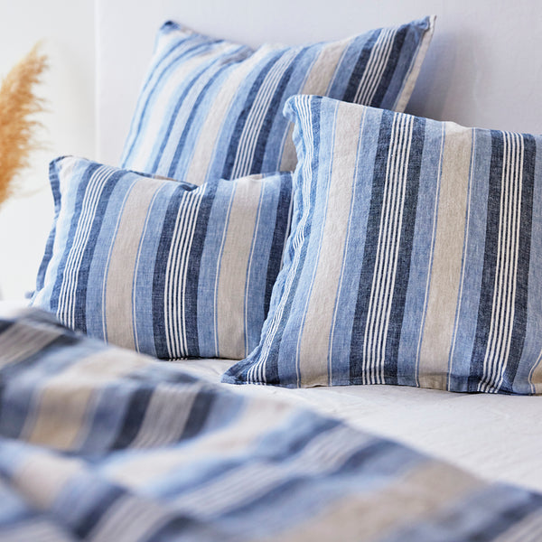 Pure Linen Cushion Cover - Cambridge Stripe CLEARANCE