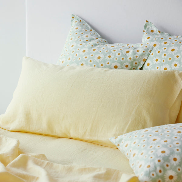 Pure Linen Printed European Pillowcase