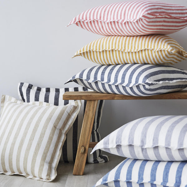 Linen Stripes Cushion Cover  CLEARANCE