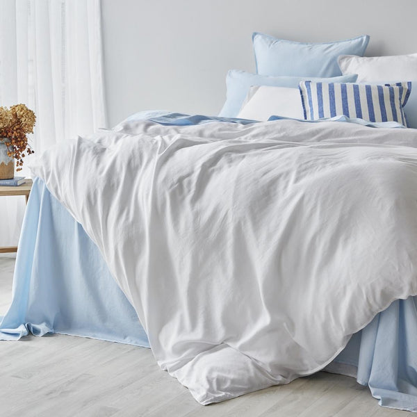 Soft Washed Cotton European Pillowcase Pair