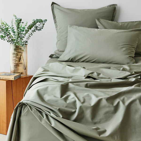 Fresh Cotton Percale Sheet Set - Cedar