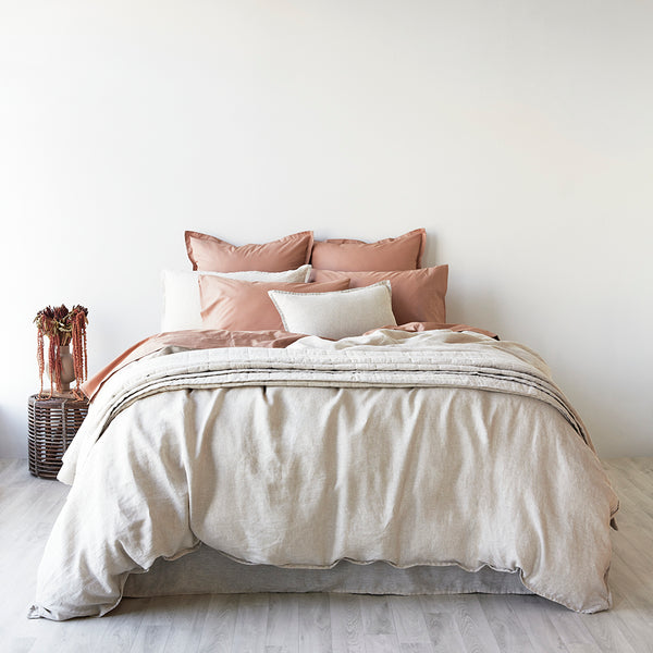 Pure Linen Duvet Cover Set - Natural