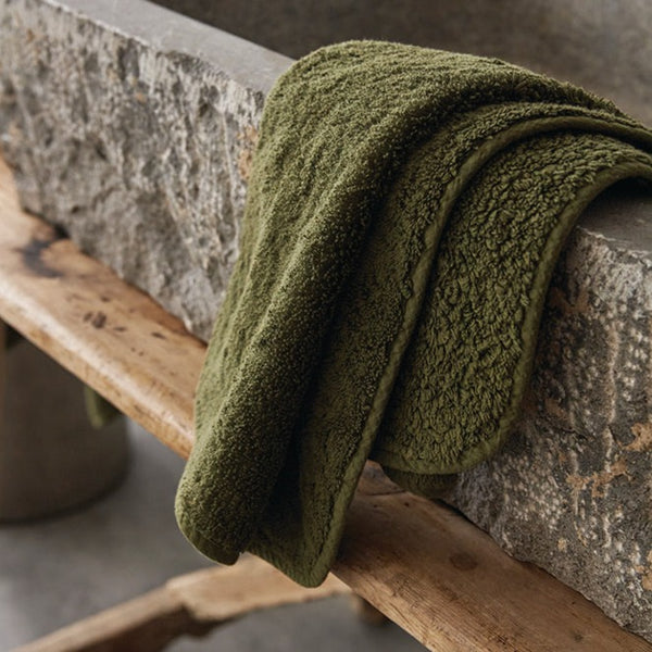 Super Pile Cotton Towel - Olive