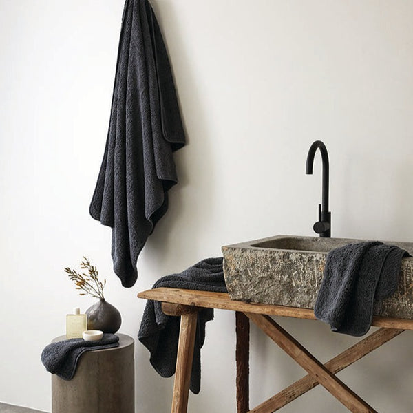 Super Pile Cotton Towel - Coal