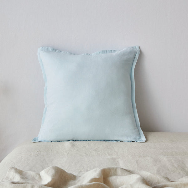 Pure Linen Cushion  Cover- Powder CLEARANCE